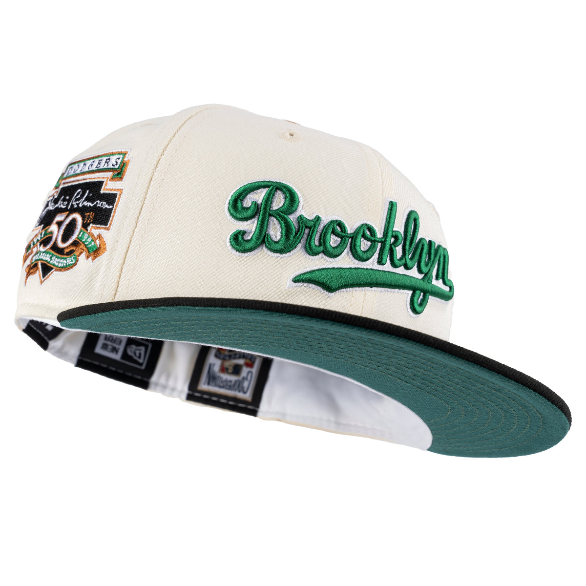 Brooklyn Dodgers Fitted New Era 59Fifty Jackie Robinson 50th Green