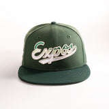 MONTREAL EXPOS CILANTRO + SILVER 59FIFTY FITTED HAT