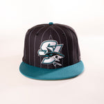 SAN JOSE SHARKS  PINSTRIPE 59FIFTY FITTED HAT