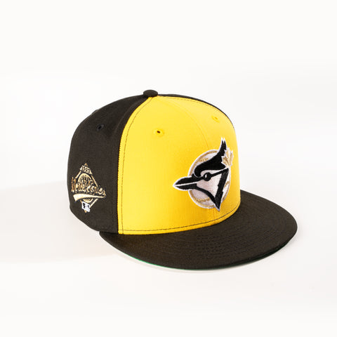 TORONTO BLUE JAYS BLACK N YELLOW 59FIFTY FITTED HAT