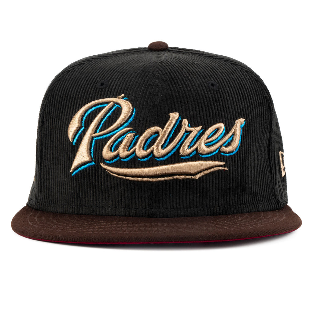 San Diego Padres Cord Classic 59FIFTY Fitted Hat, White - Size: 7 1/8, MLB by New Era